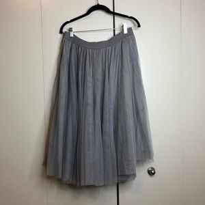 Grey tulle skirt